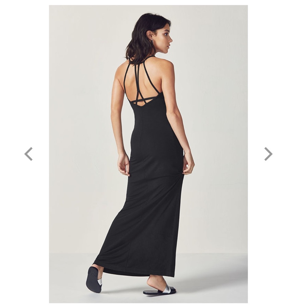 NWT ✨ Black strappy maxi dress